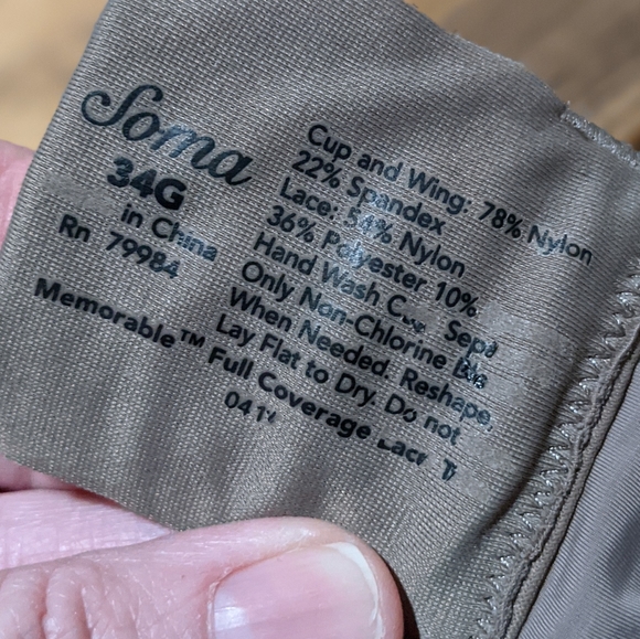 SOMA Memorable Full Coverage Lace-Trim Bra - Picture 10 of 13